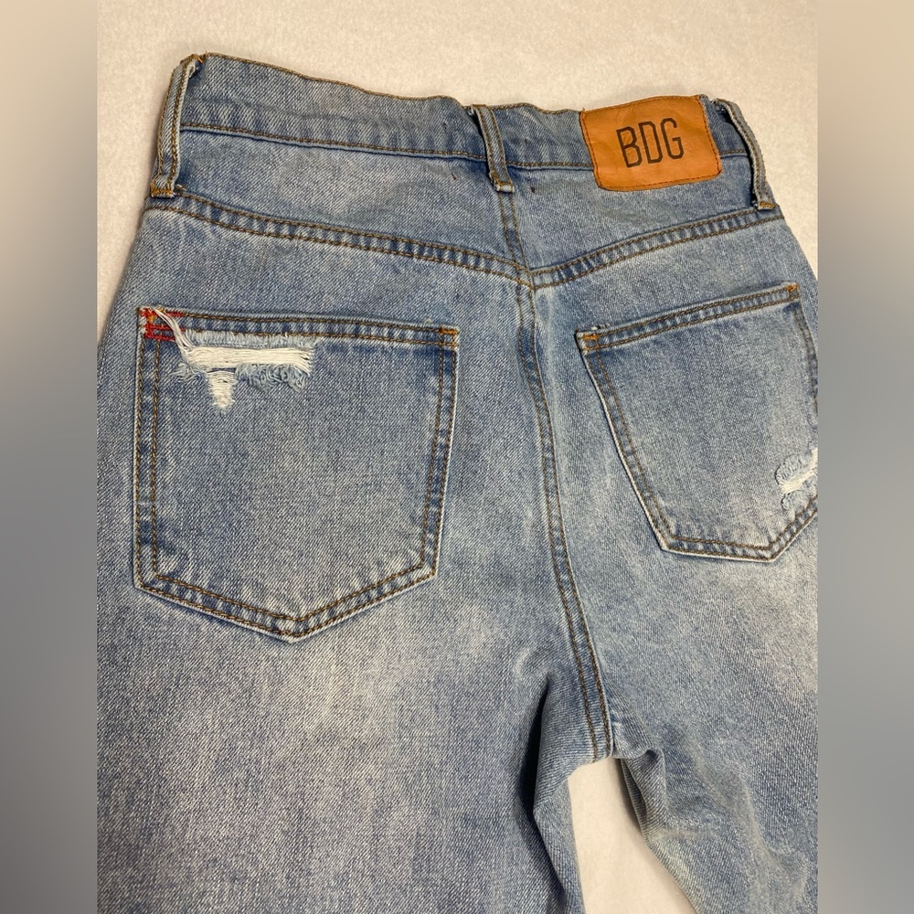 BDG Women's High Rise Distressed Blue Jeans - Picture 5 of 11